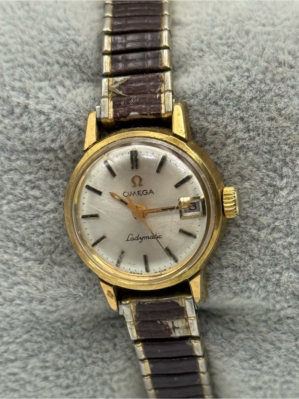vintage Omega Ladymatic 14k gold-filled ladies' automatic wristwatch. - Picture 2 of 6